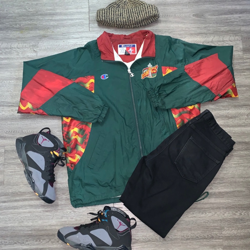 Vintage SuperSonics Windbreaker